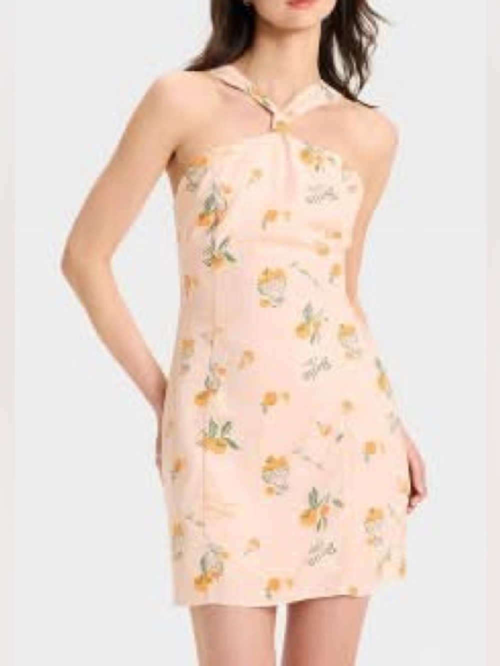 Wild Fable Knotted Y-Neck Linen Mini A-Line Dress - Nwot